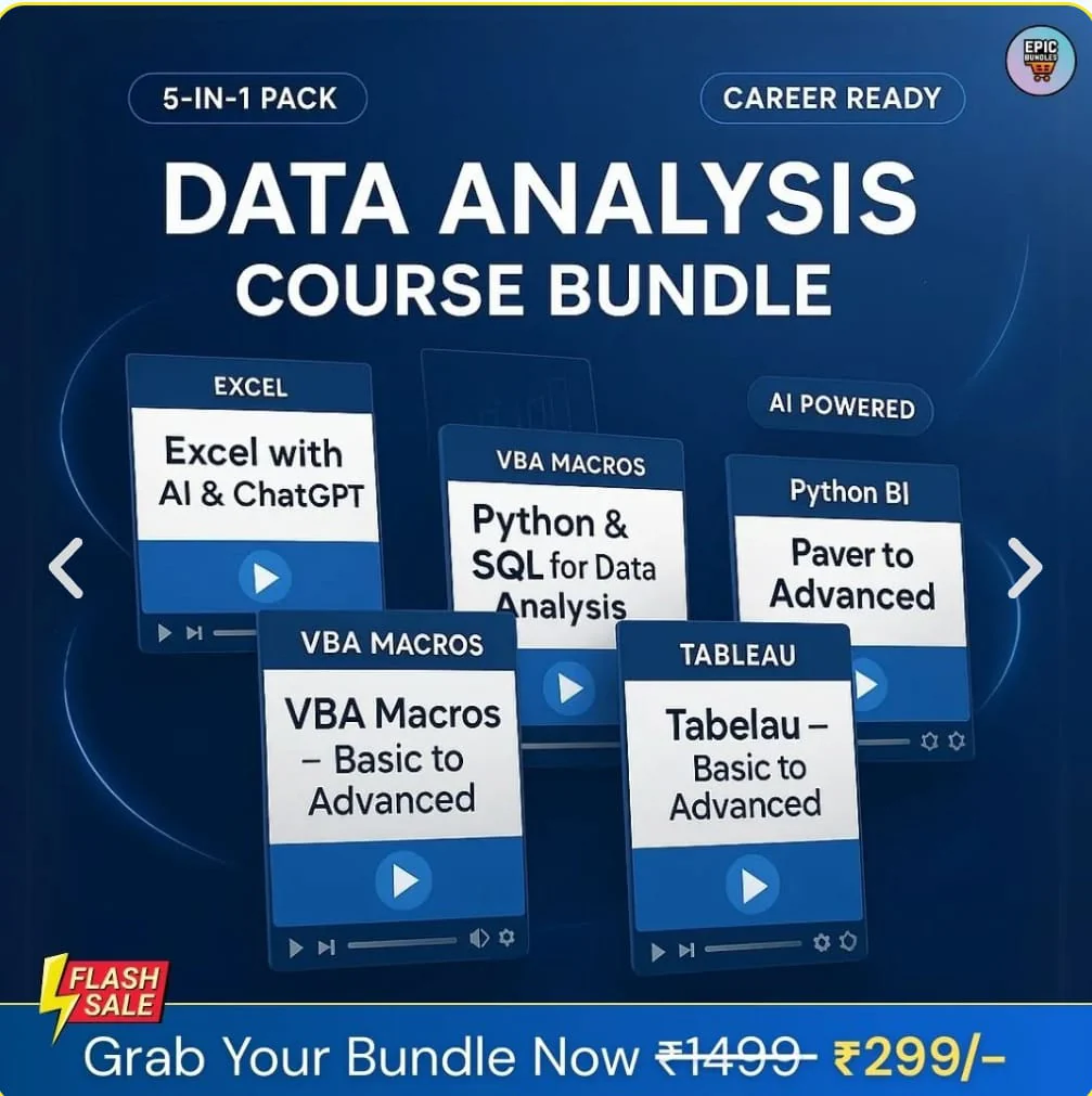 5-in-1 Data Analysis Course Bundle - Image 4